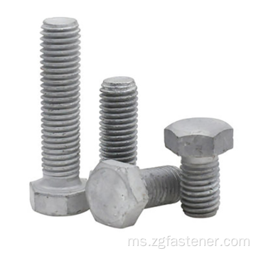 Hex Bolts Carbon Steel Gred 8.8 HDG DIN933 Bolts